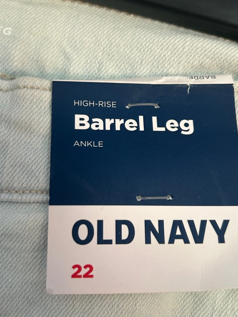 NWT Old Navy high rise baggy barrel leg ankle jeans size 22 - Picture 3 of 7